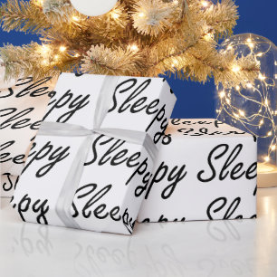 Papier Cadeau Typographie endormie