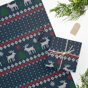 Papier Cadeau Ugly Sweater Christmas Knitting Pattern