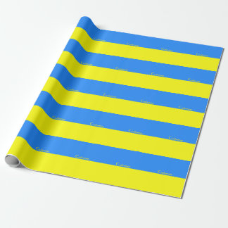 Papier Cadeau Ukraine Drapeau bleu jaune Thunder_Cove