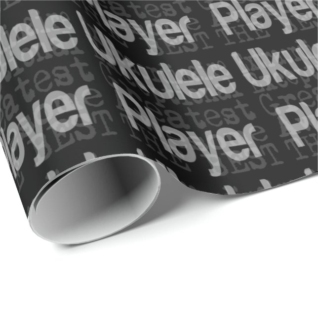Papier Cadeau Ukulele Player Extraordinaire (Coin rond)
