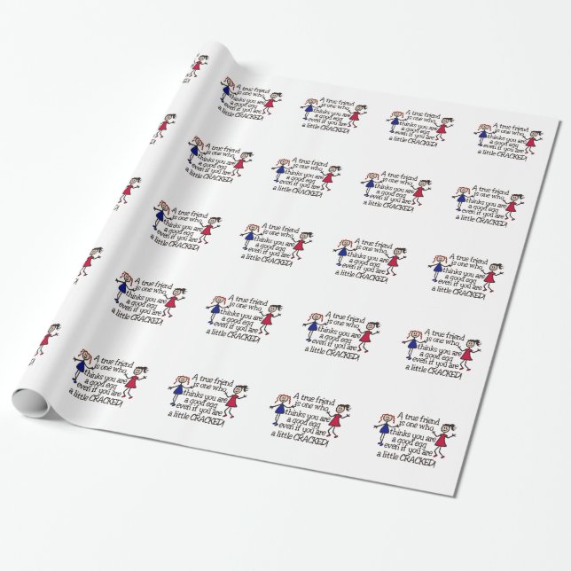 Papier Cadeau Un ami vrai (Déroulé)
