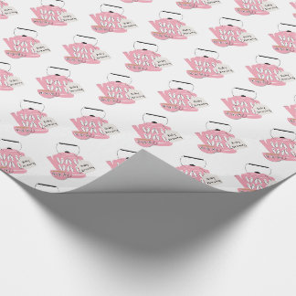 Papier Cadeau Un Bébé Brasse Bébé Fille Douche Raffle
