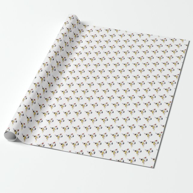 Papier Cadeau Un brillant néoplasticisme Art Monogramme. Lettre  (Déroulé)