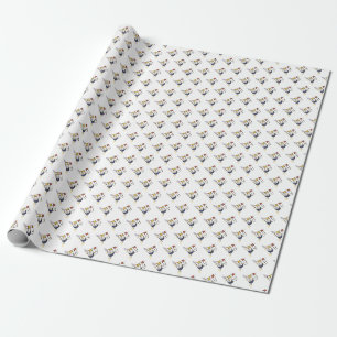 Papier Cadeau Un brillant néoplasticisme Art Monogramme. Lettre 