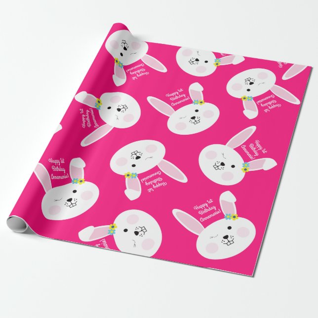 Papier Cadeau Un certain lapin est l'une ?ère fête (Déroulé)