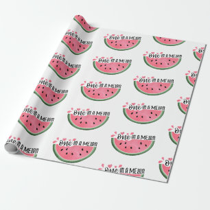 Papier Cadeau Un Dans Un Melon Watermelon Anniversaire Personnal