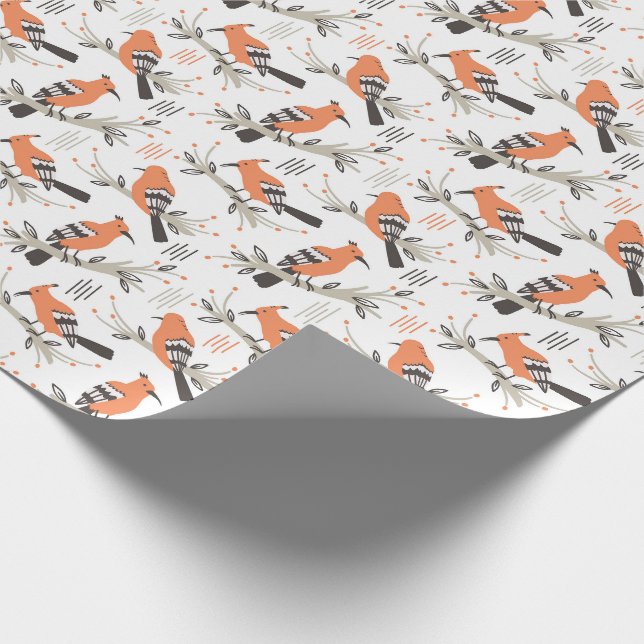 Papier Cadeau Un est pour le hoopoe africain - Papier d'envelopp (Coin)