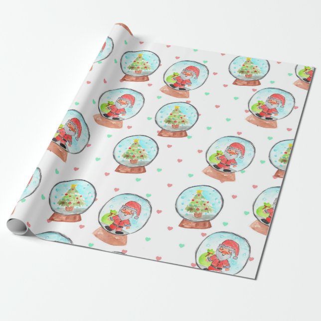 Papier Cadeau Un joli papier d'emballage de Noël (Déroulé)