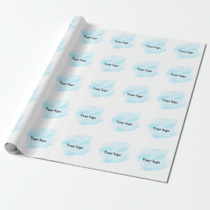Papier Cadeau Un logo personnalisé simple et élégant ici compagn