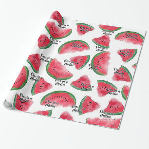 Papier Cadeau Un Motif d'aquarelle de melon