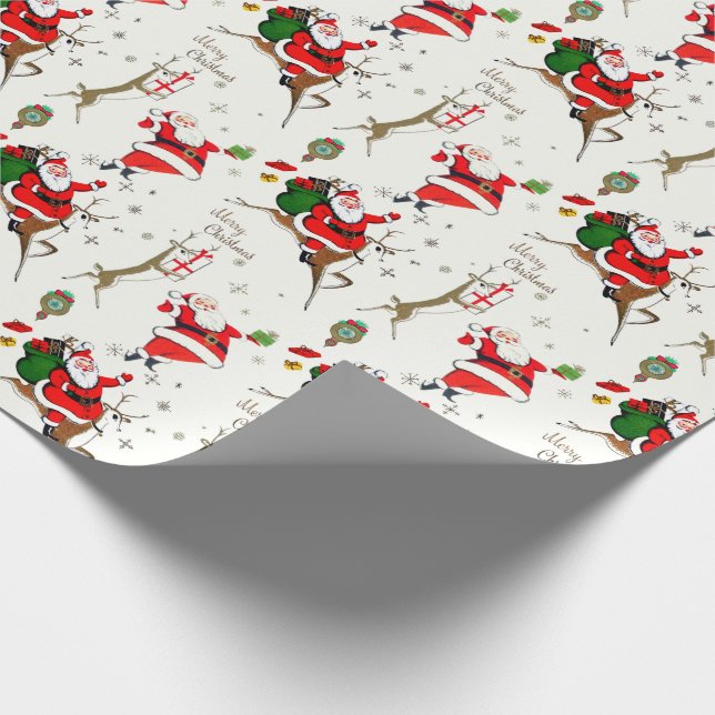 Papier Cadeau Un Noël Très Vintage (Coin)