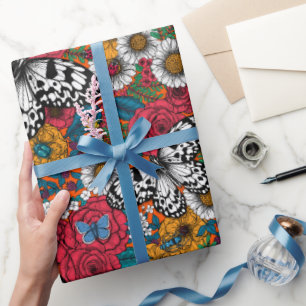 Papier Cadeau Un papier d'emballage coloré pour le jardin