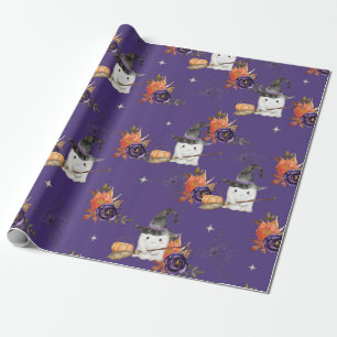 Papier Cadeau Un Petit Baby shower D'Halloween Boo Cute Ghost