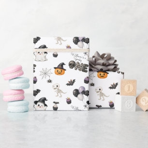 Papier Cadeau Un Spooky One Halloween Mignon Bébé Enfants