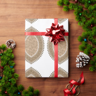 Papier Cadeau Un tapis rectangulaire avec un motif géométrique c