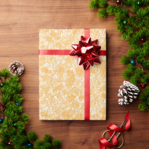 Papier Cadeau Un tapis rond avec un mélange vibrant de jaune et