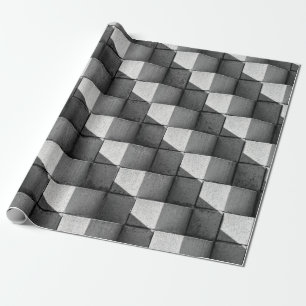 Papier Cadeau Un visage de la sculpture "Four Side Pyramid" dans