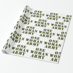 PAPIER CADEAU UNE ARMÉE FEMME