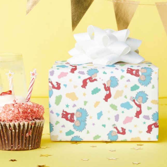Papier Cadeau Une chose deux douces choses Motif (Fête d'anniversaire)
