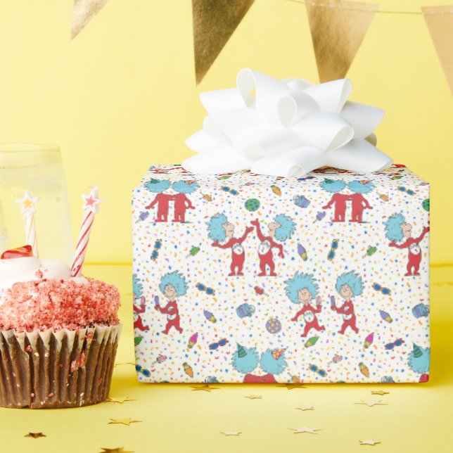 Papier Cadeau Une chose deux Motif de fête (Fête d'anniversaire)