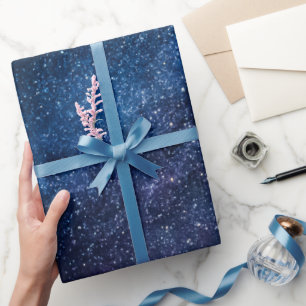 Papier Cadeau Une galaxie d'étoiles dans la nuit mignonne