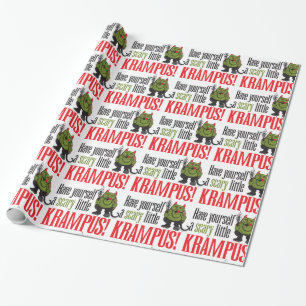 Papier Cadeau Une petite enveloppe effrayante de Krampus