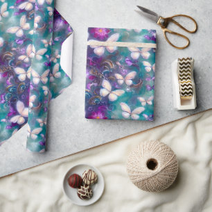 Papier Cadeau Une série mystique de papillons 1