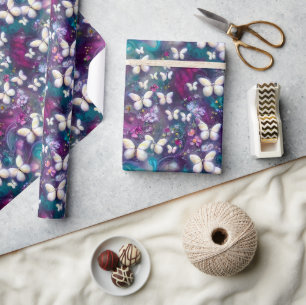 Papier Cadeau Une série mystique de papillons 5