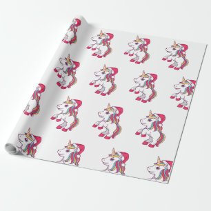 Papier Cadeau Unicorn Christmas Wrapping Papiers, Unicorn