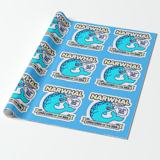 Papier Cadeau Unicorne Narwhal De La Mer