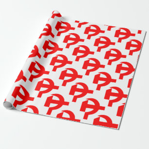 Papier Cadeau Union Soviétique primitive CCCP de marteau et de