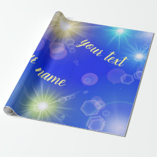 Papier Cadeau unique, glossy Wrapping Paper, colorful, festive,