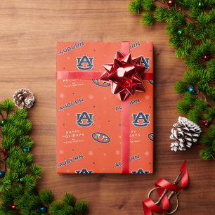 Papier Cadeau Université d'Auburn   Motif de vacances