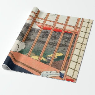 Papier Cadeau Utagawa Hiroshige - Champs de riz Asakusa