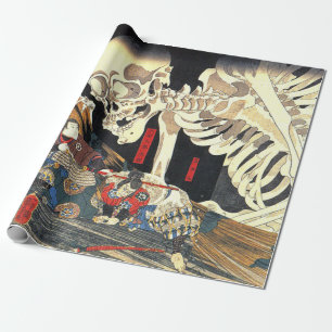Papier Cadeau Utagawa Kuniyoshi Takiyasha La Sorcière Et Le Sque