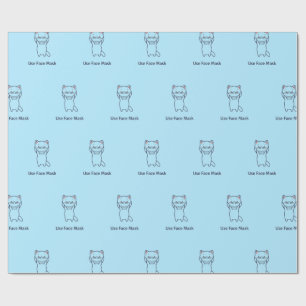 Papier Cadeau UTILISER MASQUE MASQUE CUISINE papier enveloppant