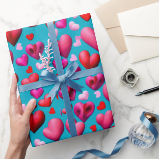 Papier Cadeau v coeur de jour