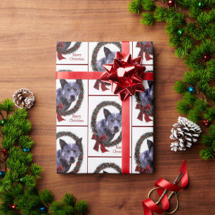 Papier Cadeau Vacances de Noël de chien de bétail australien