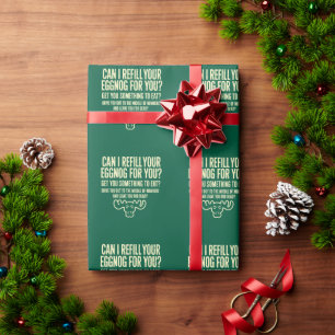 Papier Cadeau Vacances de Noël Puis-je vous resservir de lait de