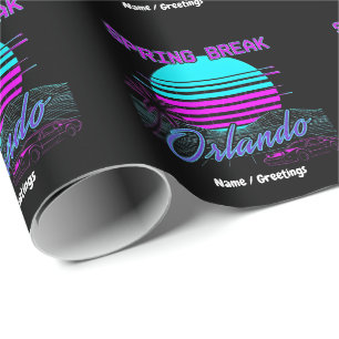 Papier Cadeau Vacances de printemps 2026 Orlando After Dark Rétr