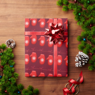 Papier Cadeau Vacances d'hiver Red Mittens