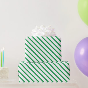 Papier Cadeau Vacances motif à rayures blanches modernes