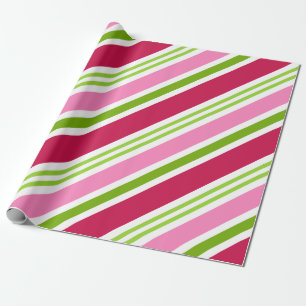 Papier Cadeau Vacances rose rétro bonbon Papier d'enveloppement