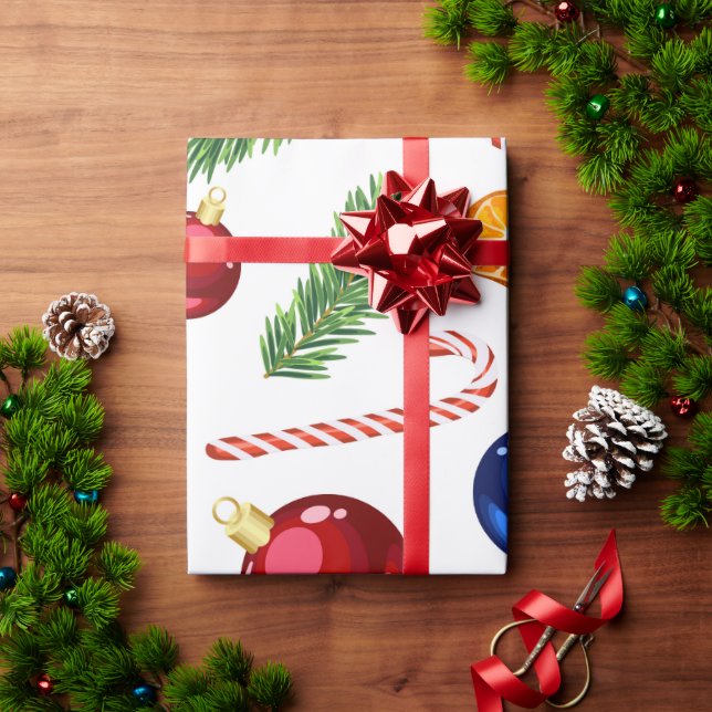 Papier Cadeau Vacances Vintage Noël (Cadeau de vacances)