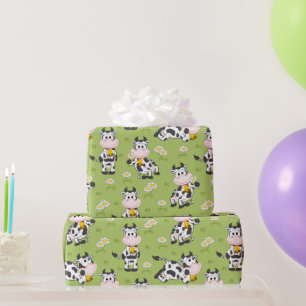 Papier Cadeau Vaches de campagne 