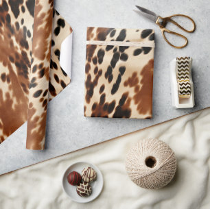 Papier Cadeau Vachette Brown occidentale