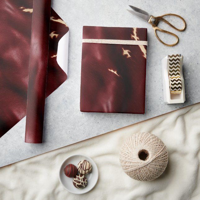 Papier Cadeau Vachette rouge profonde du sud-ouest (Artisanat)