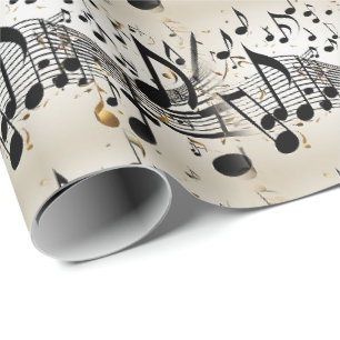 Papier Cadeau Vague musicale