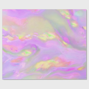 Papier Cadeau Vagues abstraites colorées tendance jolies