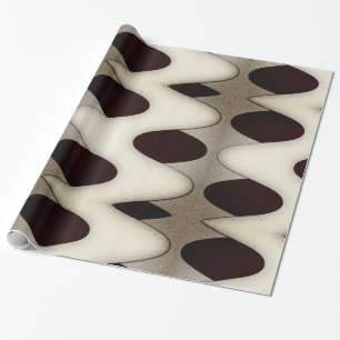 Papier Cadeau Vagues de chocolat Élégant design moderne